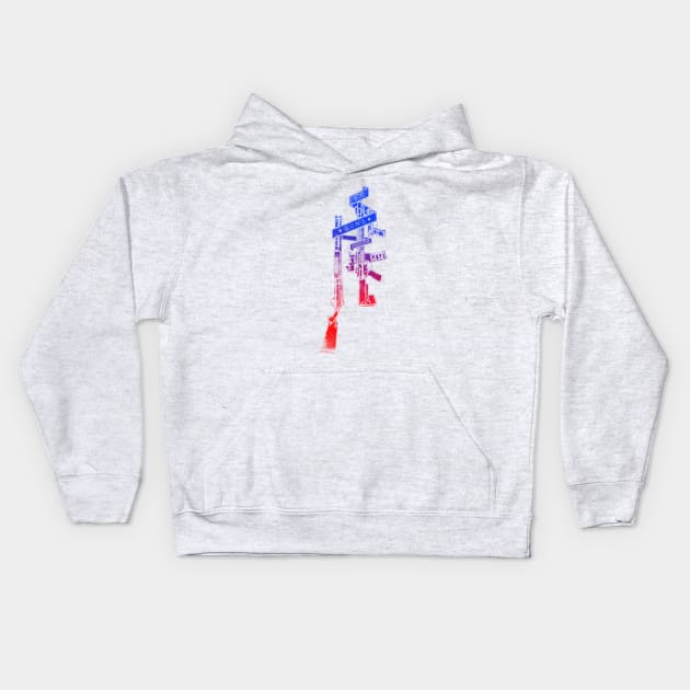 God Guns Freedom Kids Hoodie by arxitrav